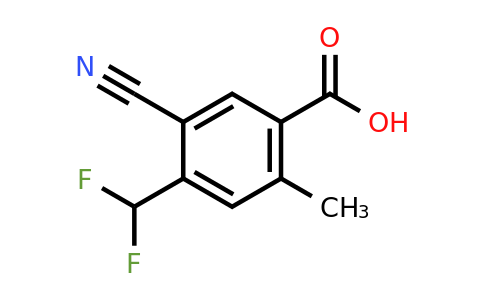 1805665-96-6 | 5-Cyano-4-difluoromethyl-2-methylbenzoic acid