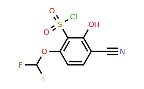 1805665-99-9 | 3-Cyano-6-difluoromethoxy-2-hydroxybenzenesulfonylchloride