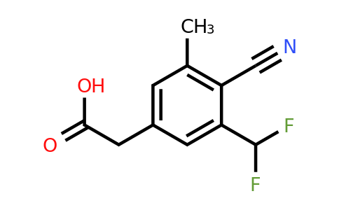 1805666-07-2 | 4-Cyano-3-difluoromethyl-5-methylphenylacetic acid