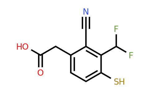 1805666-13-0 | 2-Cyano-3-difluoromethyl-4-mercaptophenylacetic acid