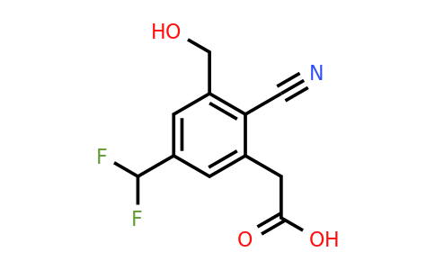 1805666-33-4 | 2-Cyano-5-difluoromethyl-3-(hydroxymethyl)phenylacetic acid
