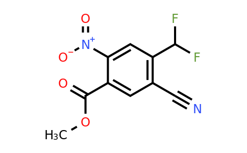 1805666-47-0 | Methyl 5-cyano-4-(difluoromethyl)-2-nitrobenzoate