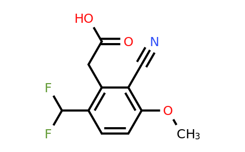 1805666-66-3 | 2-Cyano-6-difluoromethyl-3-methoxyphenylacetic acid