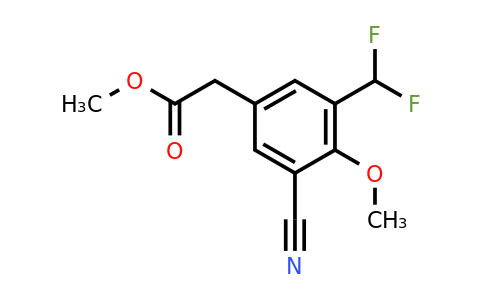 1805666-94-7 | Methyl 3-cyano-5-difluoromethyl-4-methoxyphenylacetate