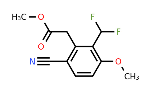 1805666-98-1 | Methyl 6-cyano-2-difluoromethyl-3-methoxyphenylacetate