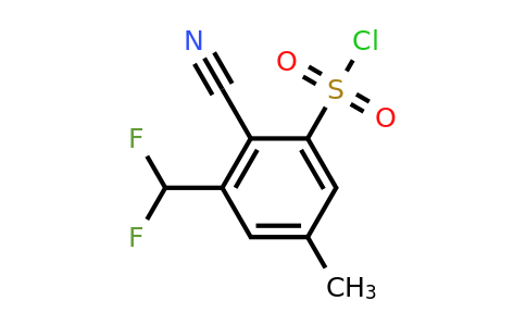 1805667-00-8 | 2-Cyano-3-difluoromethyl-5-methylbenzenesulfonyl chloride