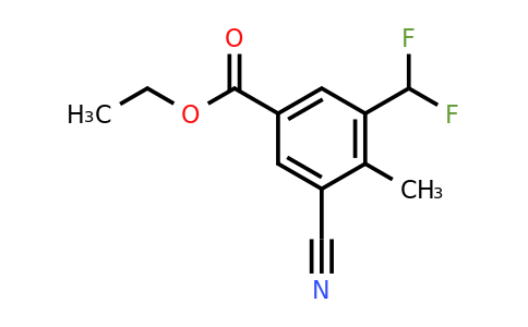 1805667-12-2 | Ethyl 3-cyano-5-difluoromethyl-4-methylbenzoate