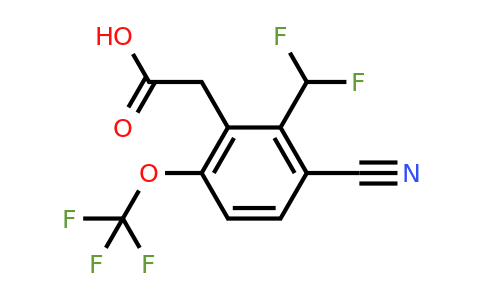 1805667-17-7 | 3-Cyano-2-difluoromethyl-6-(trifluoromethoxy)phenylacetic acid