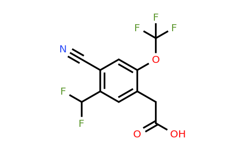 1805667-22-4 | 4-Cyano-5-difluoromethyl-2-(trifluoromethoxy)phenylacetic acid