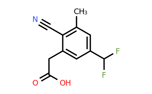 1805667-26-8 | 2-Cyano-5-difluoromethyl-3-methylphenylacetic acid