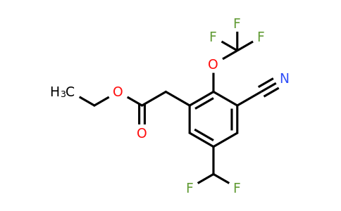 1805667-28-0 | Ethyl 3-cyano-5-difluoromethyl-2-(trifluoromethoxy)phenylacetate