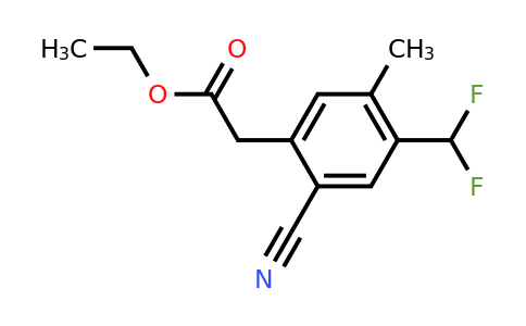 1805667-35-9 | Ethyl 2-cyano-4-difluoromethyl-5-methylphenylacetate