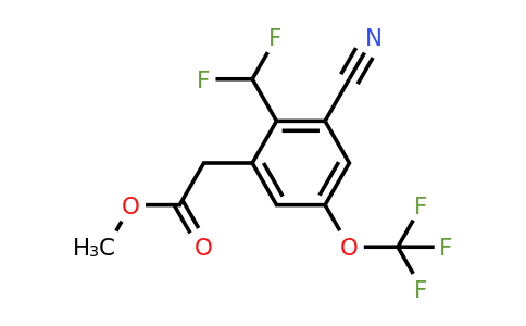 1805667-37-1 | Methyl 3-cyano-2-difluoromethyl-5-(trifluoromethoxy)phenylacetate