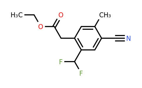 1805667-38-2 | Ethyl 4-cyano-2-difluoromethyl-5-methylphenylacetate