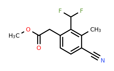 1805667-48-4 | Methyl 4-cyano-2-difluoromethyl-3-methylphenylacetate