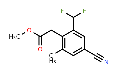 1805667-50-8 | Methyl 4-cyano-2-difluoromethyl-6-methylphenylacetate