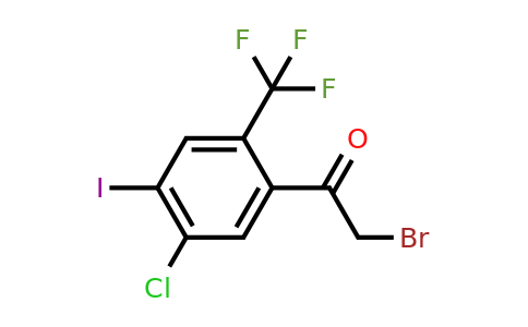 1805667-54-2 | 5'-Chloro-4'-iodo-2'-(trifluoromethyl)phenacyl bromide