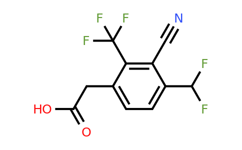 1805667-75-7 | 3-Cyano-4-difluoromethyl-2-(trifluoromethyl)phenylacetic acid
