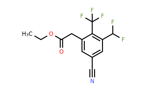 1805667-79-1 | Ethyl 5-cyano-3-difluoromethyl-2-(trifluoromethyl)phenylacetate