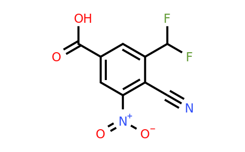1805667-84-8 | 4-Cyano-3-difluoromethyl-5-nitrobenzoic acid