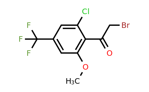 1805668-29-4 | 2'-Chloro-6'-methoxy-4'-(trifluoromethyl)phenacyl bromide