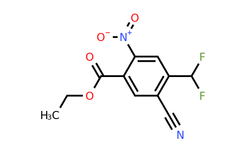 1805668-46-5 | Ethyl 5-cyano-4-(difluoromethyl)-2-nitrobenzoate