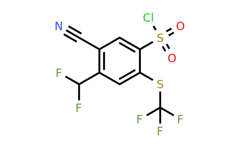 1805668-52-3 | 5-Cyano-4-difluoromethyl-2-(trifluoromethylthio)benzenesulfonylchloride