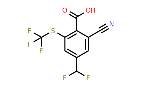 1805668-60-3 | 2-Cyano-4-difluoromethyl-6-(trifluoromethylthio)benzoic acid