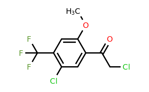 1805668-70-5 | 5'-Chloro-2'-methoxy-4'-(trifluoromethyl)phenacyl chloride