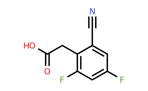 1805669-21-9 | 2-Cyano-4,6-difluorophenylacetic acid