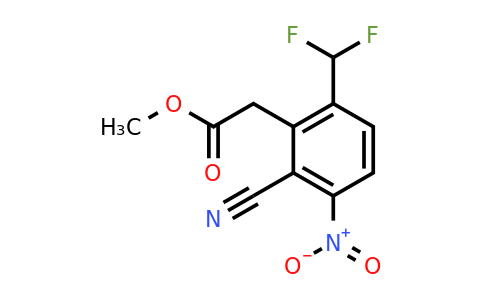 1805669-26-4 | Methyl 2-cyano-6-difluoromethyl-3-nitrophenylacetate
