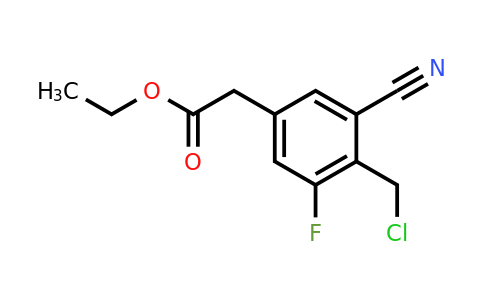 Ethyl 4-chloromethyl-3-cyano-5-fluorophenylacetate