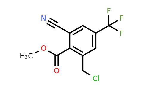 1805673-58-8 | Methyl 2-chloromethyl-6-cyano-4-(trifluoromethyl)benzoate