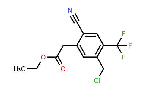 1805673-84-0 | Ethyl 5-chloromethyl-2-cyano-4-(trifluoromethyl)phenylacetate