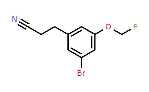 1805674-01-4 | 3-(3-Bromo-5-(fluoromethoxy)phenyl)propanenitrile