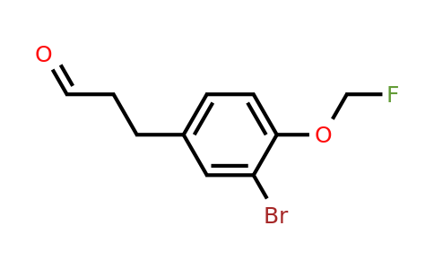 1805674-14-9 | 3-(3-Bromo-4-(fluoromethoxy)phenyl)propanal