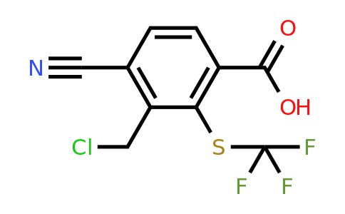 3-Chloromethyl-4-cyano-2-(trifluoromethylthio)benzoic acid