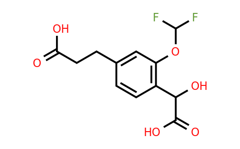 1805676-35-0 | 4-(2-Carboxyethyl)-2-(difluoromethoxy)mandelic acid