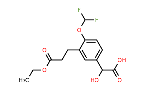 1805676-40-7 | 4-(Difluoromethoxy)-3-(3-ethoxy-3-oxopropyl)mandelic acid