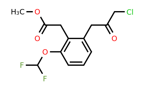 1805676-42-9 | Methyl 2-(3-chloro-2-oxopropyl)-6-(difluoromethoxy)phenylacetate