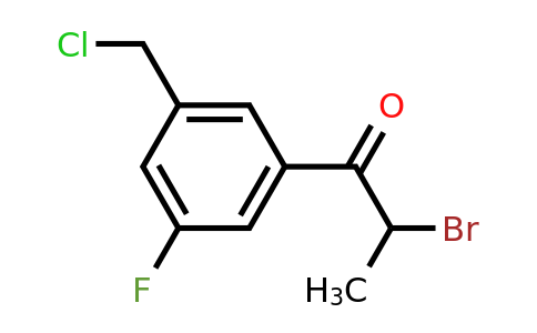 1805676-62-3 | 2-Bromo-1-(3-(chloromethyl)-5-fluorophenyl)propan-1-one