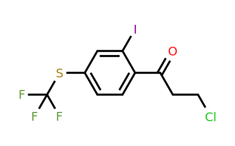 1805676-86-1 | 3-Chloro-1-(2-iodo-4-(trifluoromethylthio)phenyl)propan-1-one