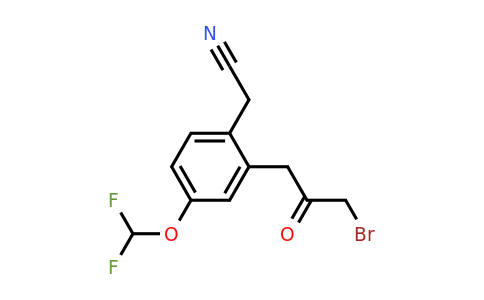 1805676-88-3 | 2-(3-Bromo-2-oxopropyl)-4-(difluoromethoxy)phenylacetonitrile
