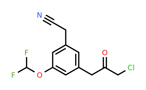 1805676-96-3 | 3-(3-Chloro-2-oxopropyl)-5-(difluoromethoxy)phenylacetonitrile