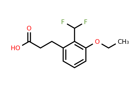 1805677-08-0 | 2-(Difluoromethyl)-3-ethoxyphenylpropanoic acid