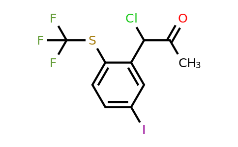 1805677-18-2 | 1-Chloro-1-(5-iodo-2-(trifluoromethylthio)phenyl)propan-2-one