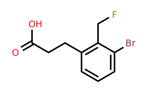 1805677-40-0 | 3-(3-Bromo-2-(fluoromethyl)phenyl)propanoic acid