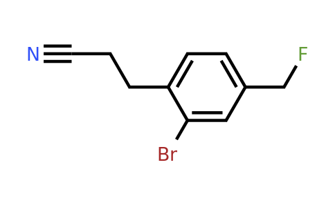 1805677-53-5 | 3-(2-Bromo-4-(fluoromethyl)phenyl)propanenitrile