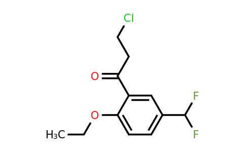 1805677-58-0 | 3-Chloro-1-(5-(difluoromethyl)-2-ethoxyphenyl)propan-1-one