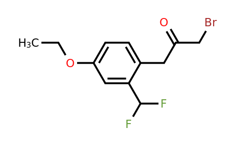 1805677-66-0 | 1-Bromo-3-(2-(difluoromethyl)-4-ethoxyphenyl)propan-2-one